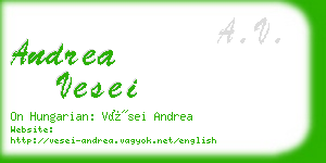 andrea vesei business card